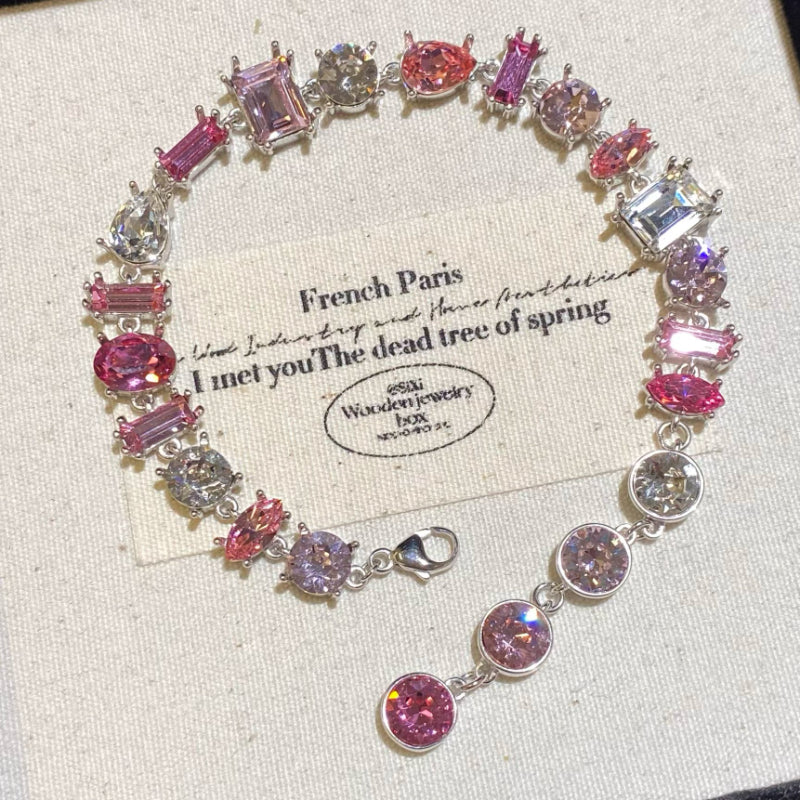 Pink Gemstone Bracelet